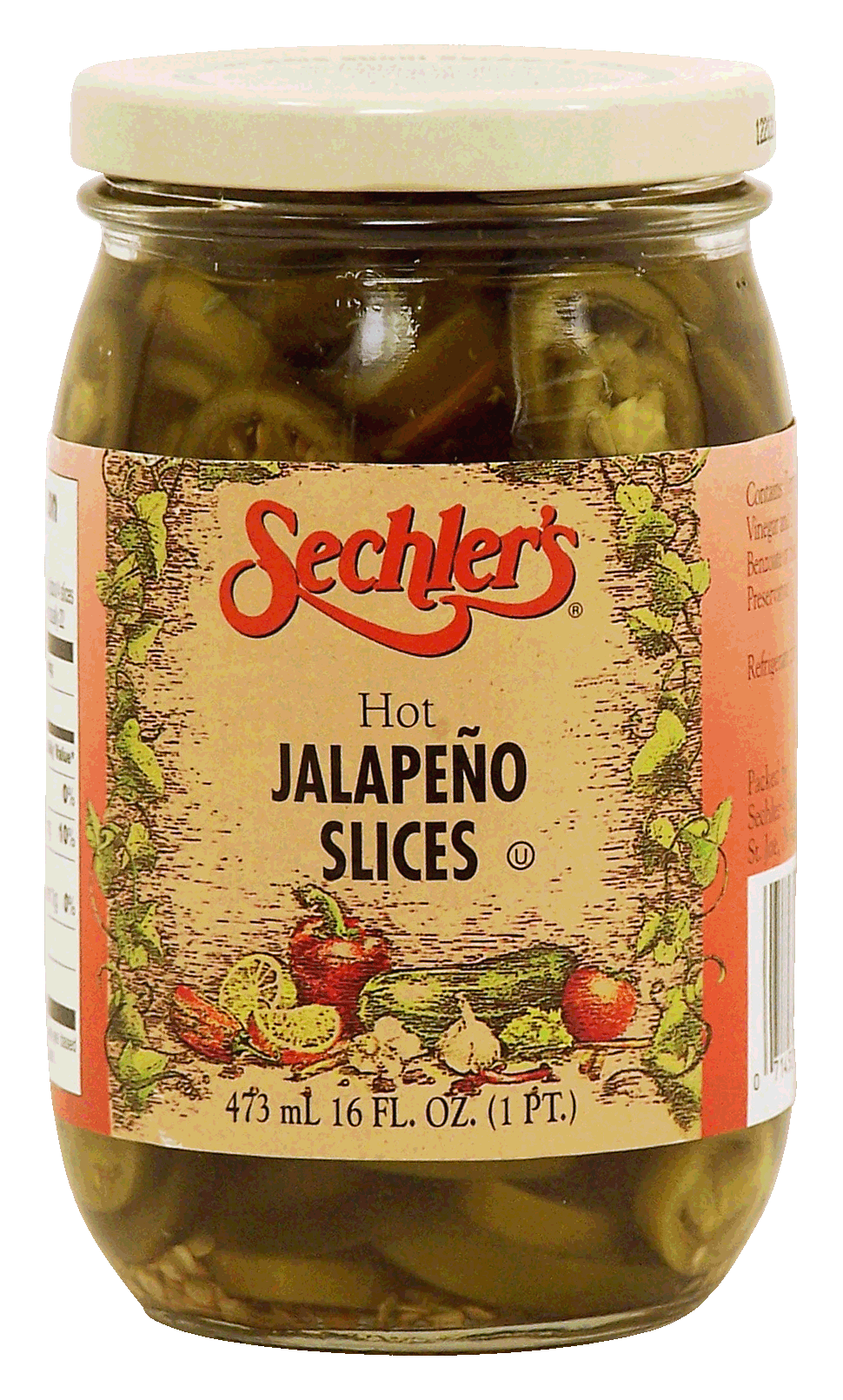 Sechler's  hot jalapeno slices Full-Size Picture